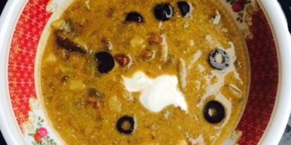 Рецепт грибного супа солянка