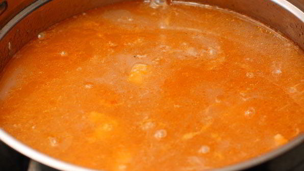 рыбная солянка с семгой