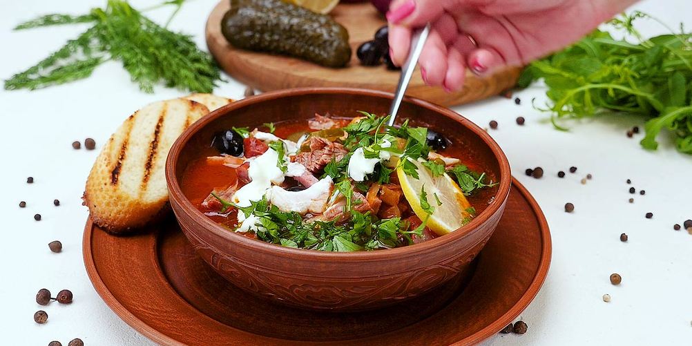 Рецепт сборной мясной солянки