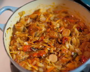 Солянка из капусты