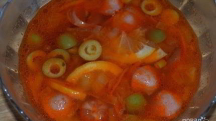 Солянка из сосисок