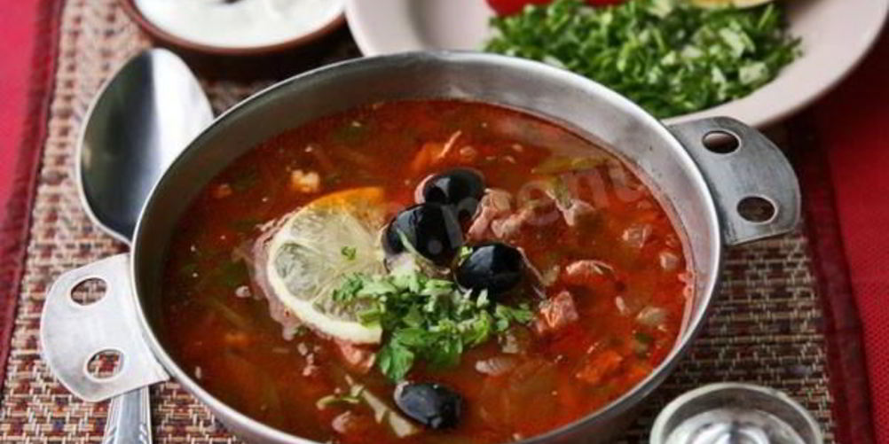 Рецепт солянки мясной по-старорусски