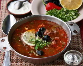 Солянка мясная по-старорусски