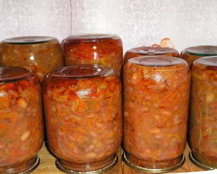 Солянка с фасолью на зиму