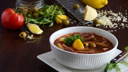 Солянка с перловкой