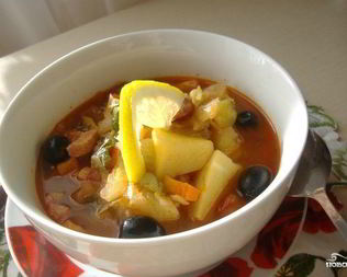 Солянка сборная мясная с капустой