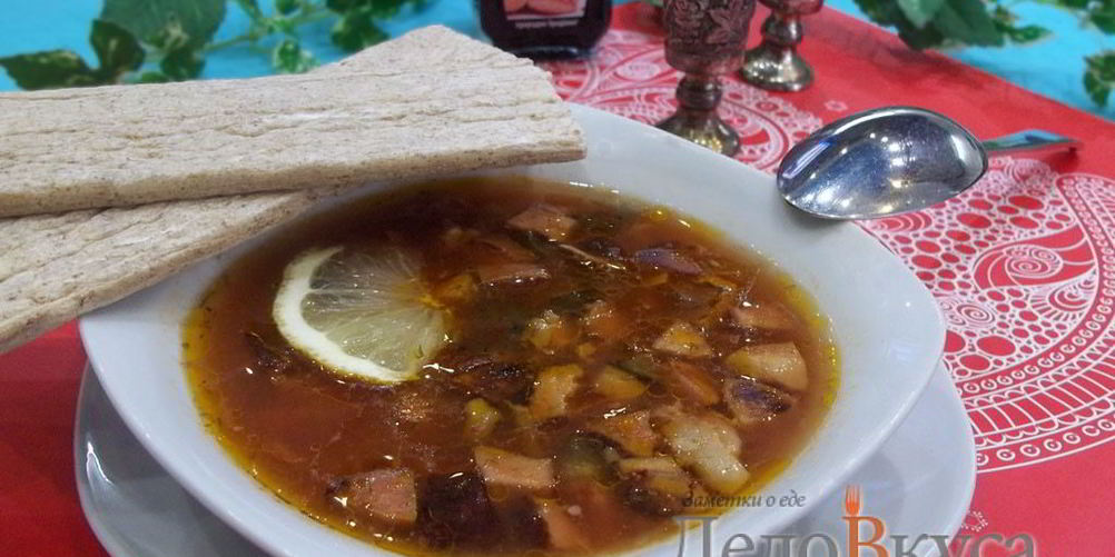 Рецепт солянки сборной мясной