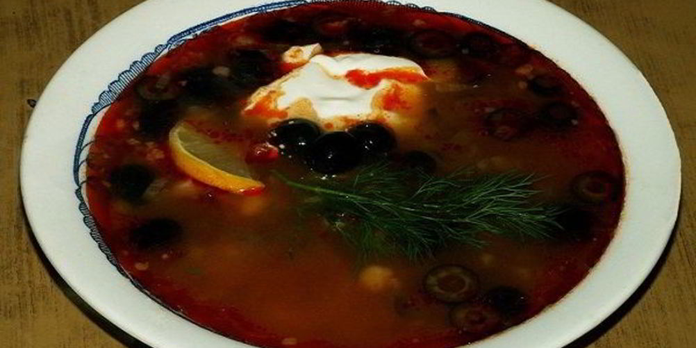 Рецепт солянки со свиными ребрышками