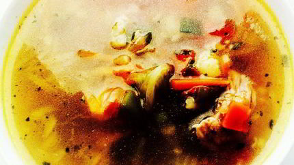 Суп диетический из индейки и овощей