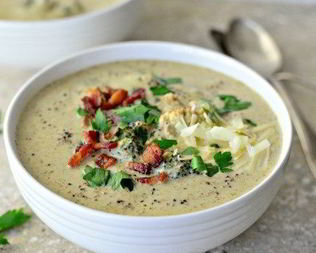 Суп из брокколи и цветной капусты