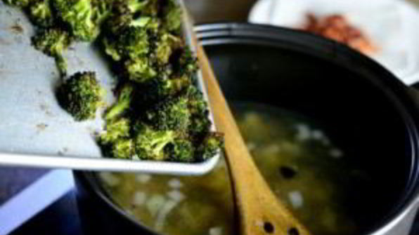 суп из брокколи и цветной капусты