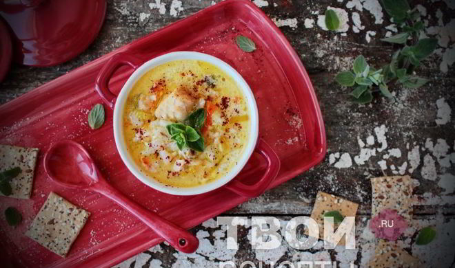 Суп из консервированной горбуши