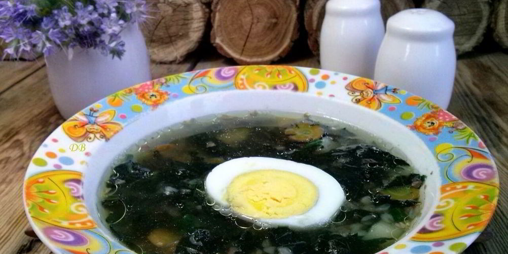 Рецепт супа из крапивы с яйцом