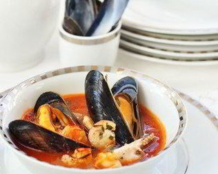 Суп из морепродуктов в триестском стиле