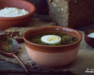 Суп из щавеля и крапивы