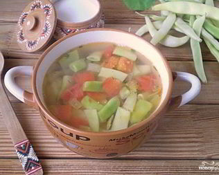 Суп из стручковой фасоли