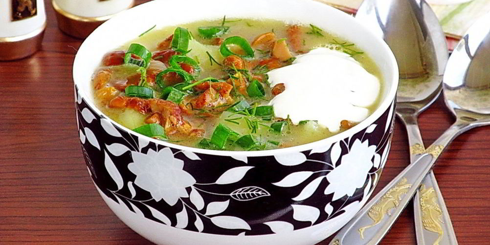 Рецепт супа из свежих лисичек