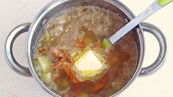 суп из свежих лисичек