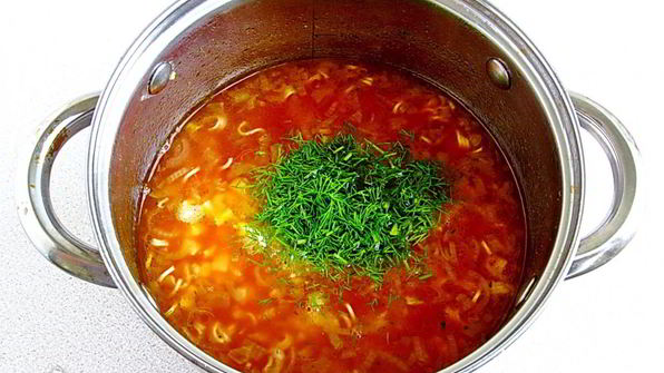 суп из вермишели