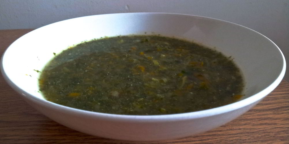 Рецепт супа из яблок с луком-пореем