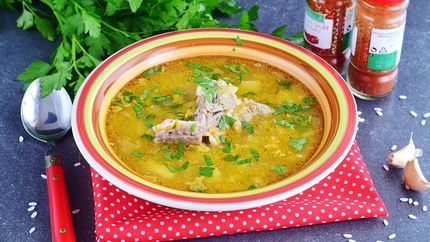 Харчо с рисом и картофелем классический