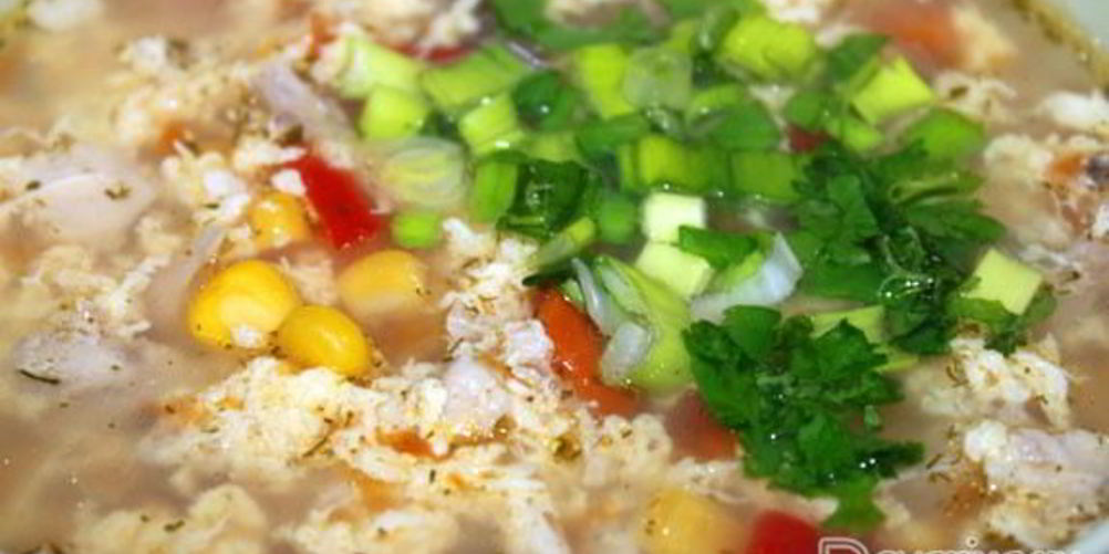 Рецепт супа куриного с кукурузой
