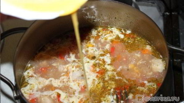 суп куриный с кукурузой