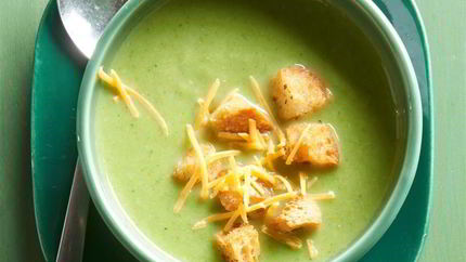 Легкий суп-пюре с брокколи