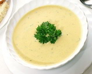 Нежный куриный суп-пюре с сыром