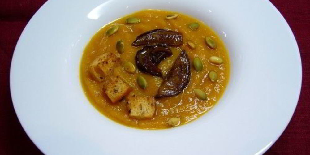 Рецепт постного супа-пюре из тыквы с белыми грибами