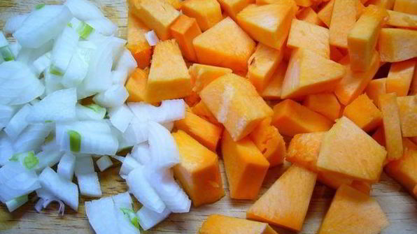 постный суп-пюре из тыквы с белыми грибами