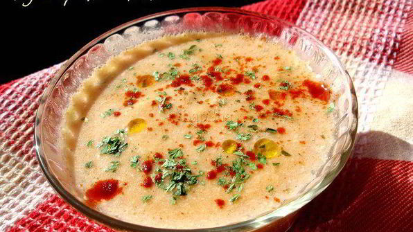 сливочный суп-пюре с овощами и курицей