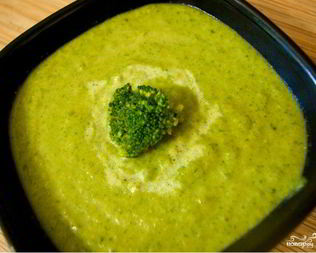 Суп-пюре из брокколи и шпината