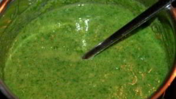 суп-пюре из брокколи и шпината