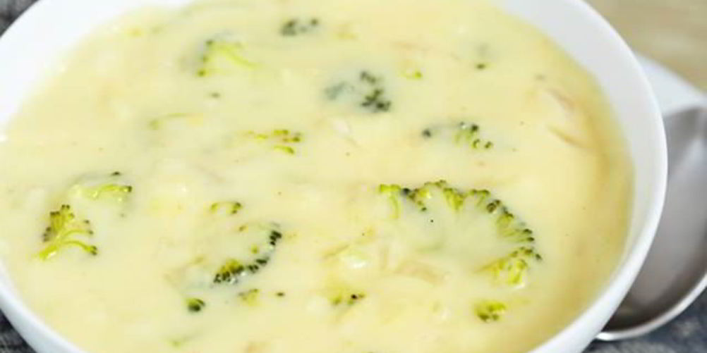 Рецепт супа-пюре из брокколи и сыра