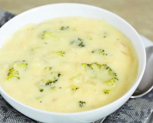 Суп-пюре из брокколи и сыра