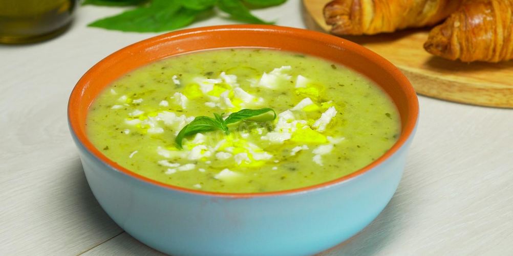 Рецепт супа-пюре из кабачков с базиликом