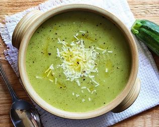 Суп пюре из кабачков со сливками