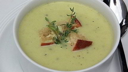 Суп-пюре из кабачков