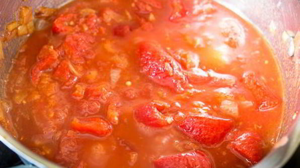 суп-пюре из печеного перца с курицей