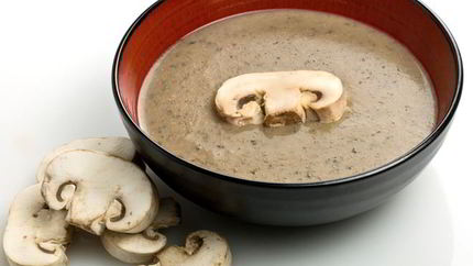 Суп-пюре из шампиньонов со сливками