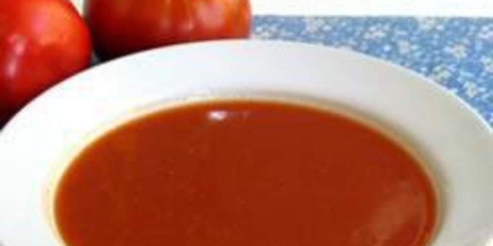 Рецепт супа-пюре из свежих помидоров с грядки