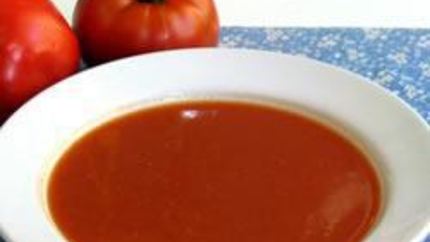 Суп-пюре из свежих помидоров с грядки