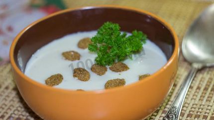 Суп пюре из цветной капусты со сливками