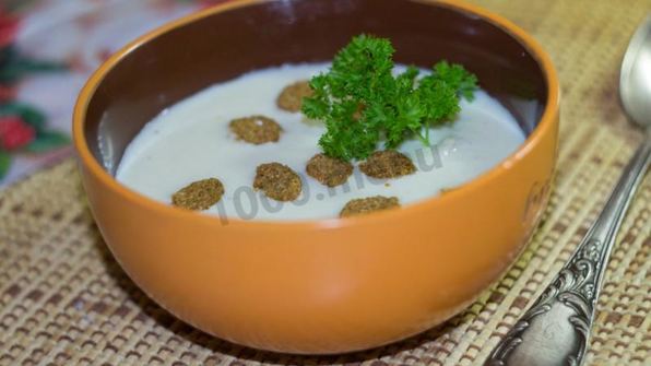 суп пюре из цветной капусты со сливками