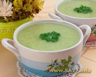 Суп-пюре с брокколи и куриным филе