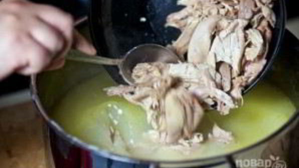 суп-пюре с курицей