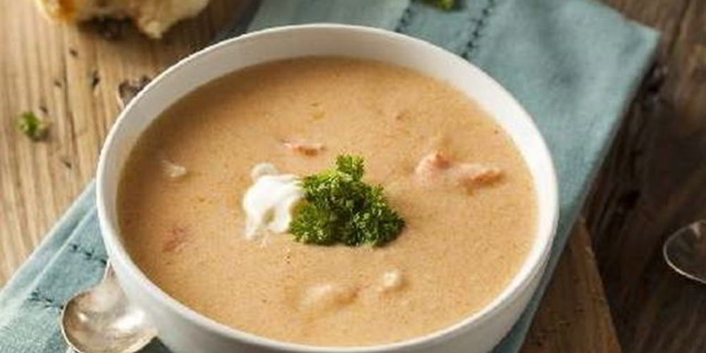 Рецепт супа-пюре с семгой и зажаркой