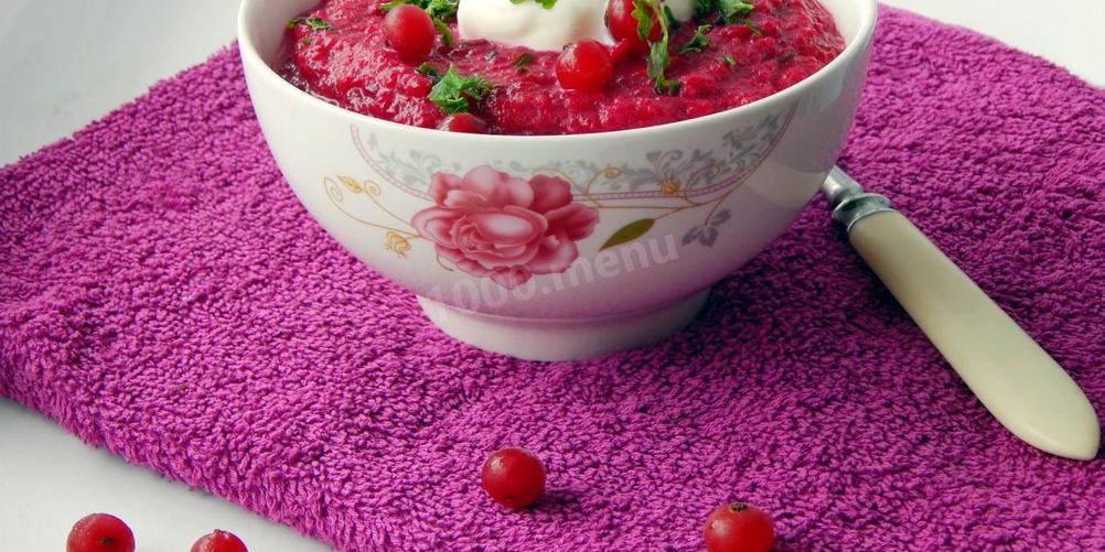 Рецепт свекольного суп пюре из свеклы