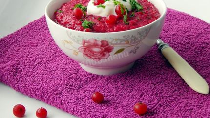 Свекольное суп пюре из свеклы